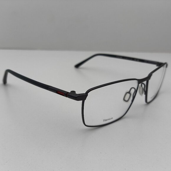 🕶️Made in Italy! Porsche Design P8766 Black Eyeglasses 56/16 140 /EUM102🕶️ - Picture 1 of 11